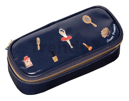 Penar școlar Pencil Box Jewellery Box Navy Jeune Premier design ergonomic de lux 22*7 cm