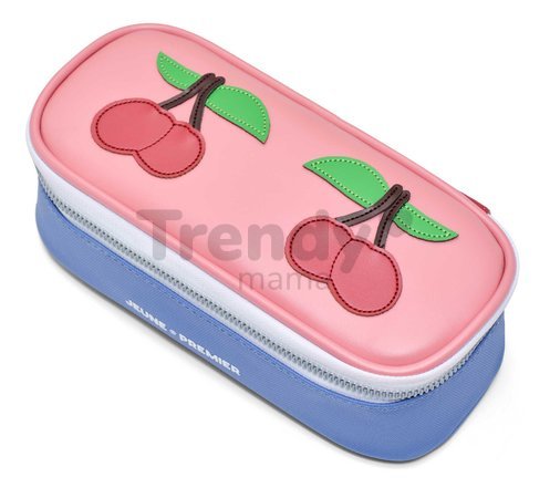 Školský peračník Pencil Box Cherry Pink Jeune Premier ergonomický luxusné prevedenie 22*7 cm