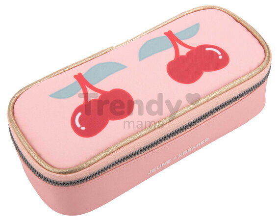 Školský peračník Pencil Box Cherry Jeune Premier ergonomický luxusné prevedenie 22*7 cm JPPB025259