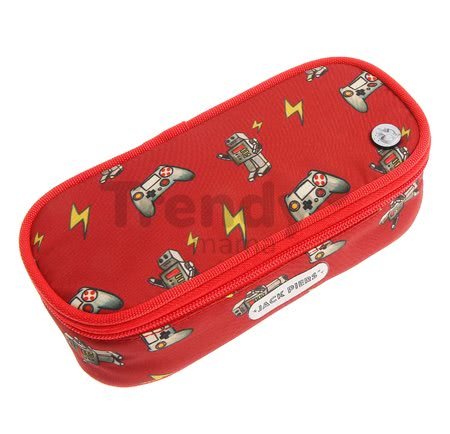 Školský peračník Pencil Case Retrobots Jack Piers ergonomický luxusné prevedenie od 2 rokov 22*7*9 cm