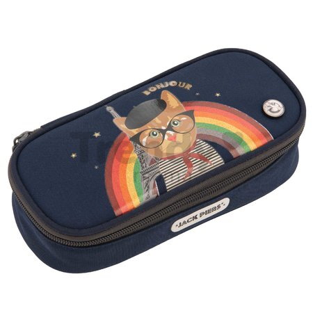 Školský peračník Pencil Case Paris Cat Jack Piers ergonomický luxusné prevedenie od 2 rokov 21*4*9 cm