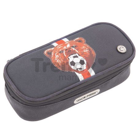 Školský peračník Pencil Case Soccer Bear Jack Piers ergonomický luxusné prevedenie od 2 rokov 21*4*9 cm