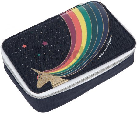 Školský peračník Pencil Box Filled Unicorn Gold Jeune Premier ergonomický luxusné prevedenie 20*7 cm