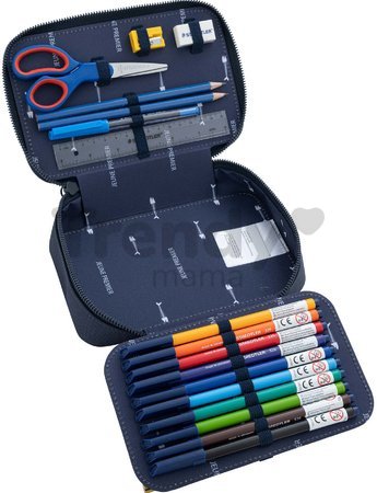 Školský peračník Pencil Box Filled Mr. Gadget Jeune Premier ergonomický luxusné prevedenie 20*7 cm