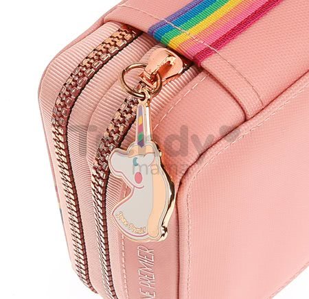 Školský peračník Pencil Box Filled Lady Gadget Pink Jeune Premier ergonomický luxusné prevedenie 20*7 cm