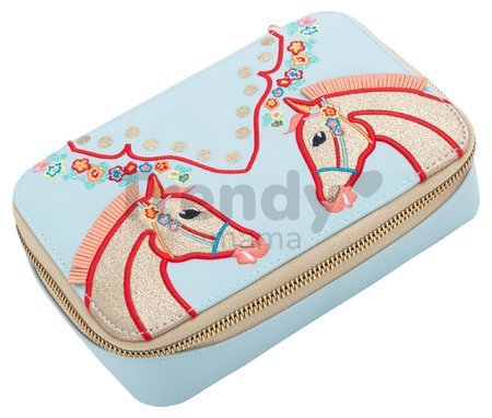 Školský peračník Pencil Box Filled Cavalerie Florale Jeune Premier ergonomický luxusné prevedenie 20*7 cm