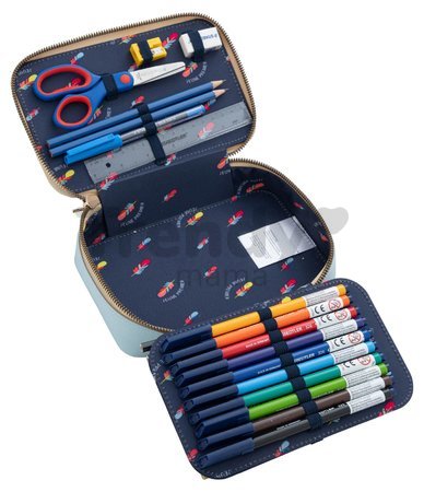 Školský peračník Pencil Box Filled Cavalerie Florale Jeune Premier ergonomický luxusné prevedenie 20*7 cm