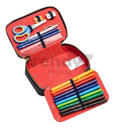 Školský peračník Pencil Box Filled Dashing Deer Jeune Premier ergonomický luxusné prevedenie 20*7 cm