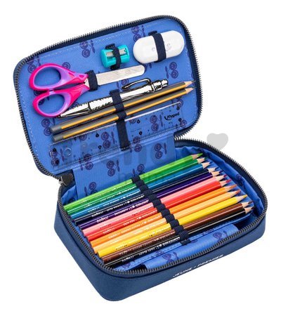 Školský peračník Pencil Box Filled Polo Dino Jeune Premier ergonomický luxusné prevedenie 20*7 cm