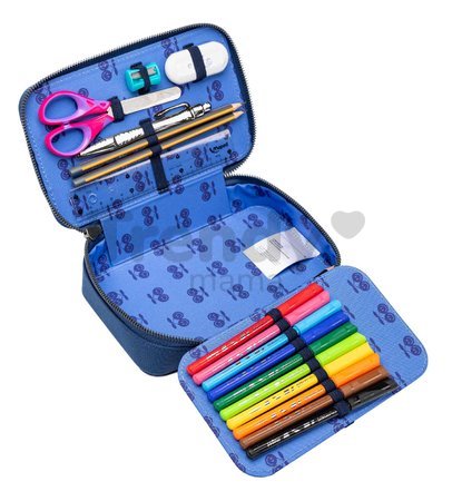 Školský peračník Pencil Box Filled Polo Dino Jeune Premier ergonomický luxusné prevedenie 20*7 cm