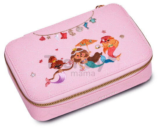 Školský peračník Pencil Box Filled Mermaids Jeune Premier ergonomický luxusné prevedenie 20*7 cm