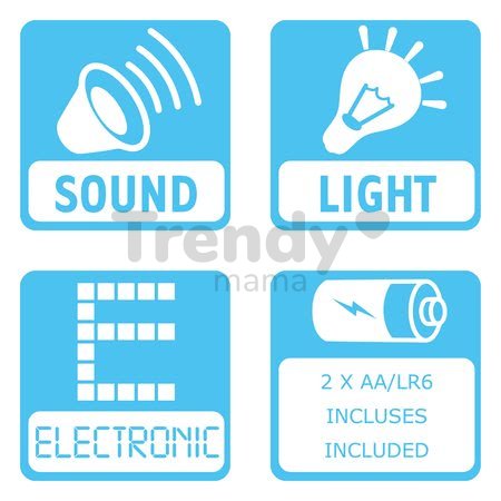 Hudobné nástroje elektronické Cotoons Smoby ukulele cymbal a maracas