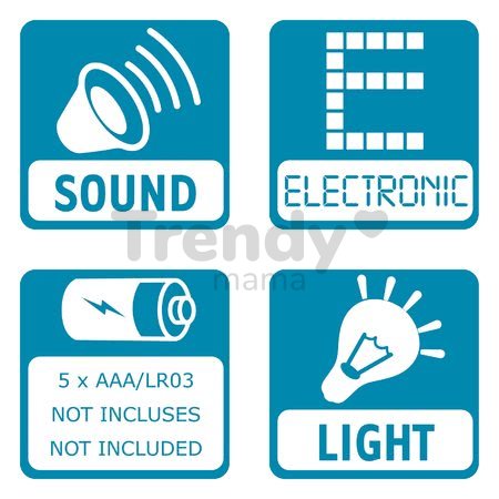 Kuchynka s technickým vybavením Tech Edition Smoby elektronická s mnohými zvukmi a svetlami a 35 doplnkov 100 cm vysoká