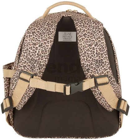 Školská taška batoh Backpack Ralphie Leopard Cherry Jeune Premier ergonomický luxusné prevedenie 31*27 cm