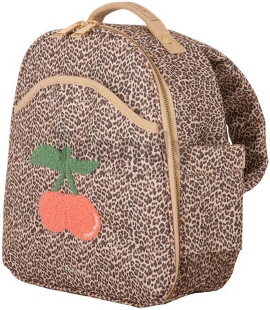 Školská taška batoh Backpack Ralphie Leopard Cherry Jeune Premier ergonomický luxusné prevedenie 31*27 cm