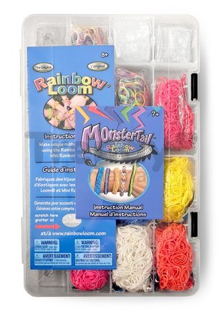 Darčekový box Starter Kit Gift Box Medium Rainbow Loom sada 6000 gumičiek s 2 háčikmi od 6 rokov RL48