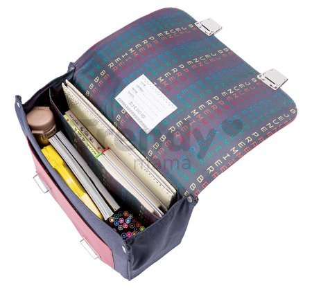 Školská aktovka Signature bag Midi Cherry Pink Jeune Premier ergonomická luxusné prevedenie 30*38 cm