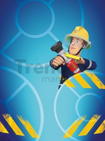 Školská tabuľa na hranie Požiarnik Sam Smoby magnetická, obojstranná na zavesenie s perom a 25 doplnkami