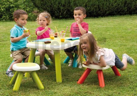 Stôl pre deti KidTable Smoby zelená/modrá/červená s UV filtrom od 18 mes