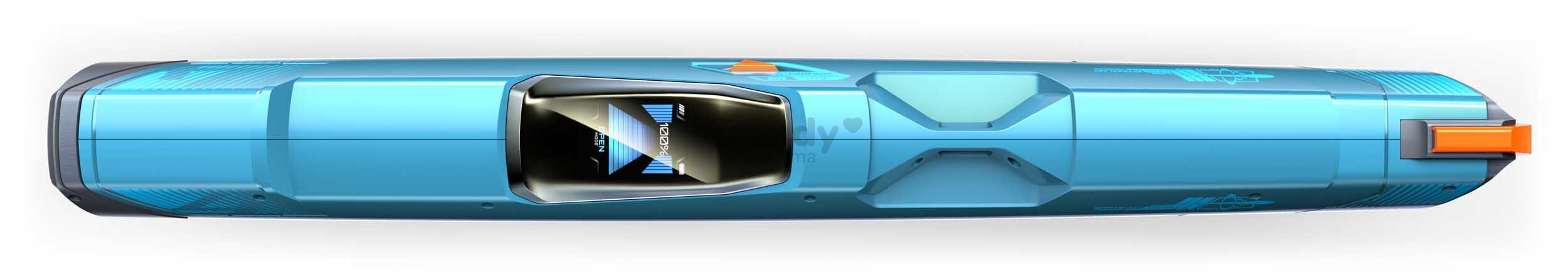 Vodná pištoľ plne elektronická s automatickým nabíjaním SpyraFour Blue Spyra s farebným TFT displejom a dostrelom 15 metrov od 14 rokov