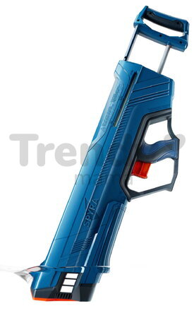 Vodná pištoľ s mechanickým nabíjaním SpyraDash Blue Spyra s indikátorom stavu nádrže a dostrelom 9 metrov od 8 rokov