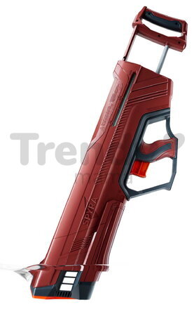 Vodná pištoľ s mechanickým nabíjaním SpyraDash Red Spyra s indikátorom stavu nádrže a dostrelom 9 metrov od 8 rokov