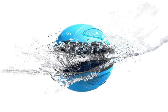 Vodný granátomet s farebným LED displejom SpyraGravity Blue Spyra s integrovanou batériou s USB-C nabíjaním a 4 vodné granáty s dostrelom 16 m
