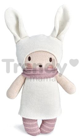 Bábika pletená biela Baby Bella Knitted Doll ThreadBear 24 cm z jemnej a mäkkej bavlny v darčekovom balení od 0 mes