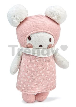 Bábika pletená biela Baby Bella Knitted Doll ThreadBear 24 cm z jemnej a mäkkej bavlny v darčekovom balení od 0 mes