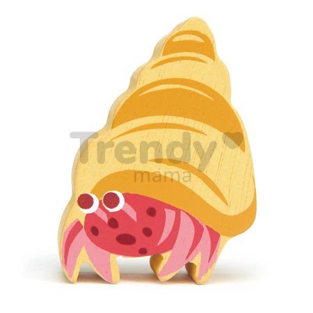 Drevený krab pustovník Hermit Crab Tender Leaf Toys 