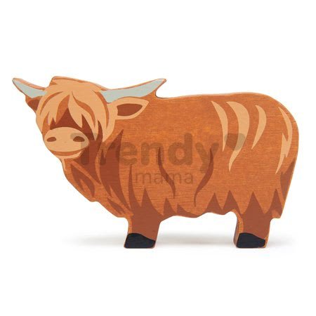 Drevený byvol Highland Cow Tender Leaf Toys 