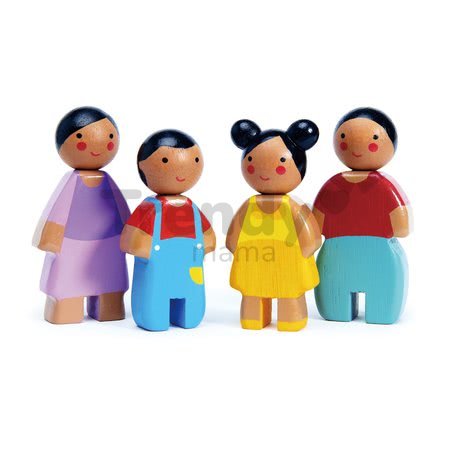 Drevené postavičky rodina Sunny Doll Family Tender Leaf Toys mama otec a 2 deti