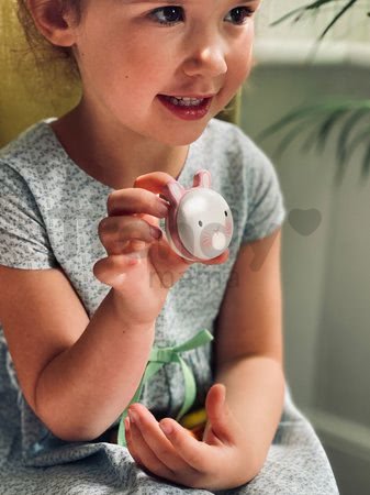 Drevené sladké makrónky Animal Macarons Tender Leaf Toys kuriatko, medveď, zajac, líška a prasiatko od 2 rokov