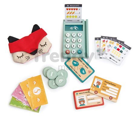 Drevená platobná brána Play Pay pack Tender Leaf Toys s peňaženkou a karty s mincami