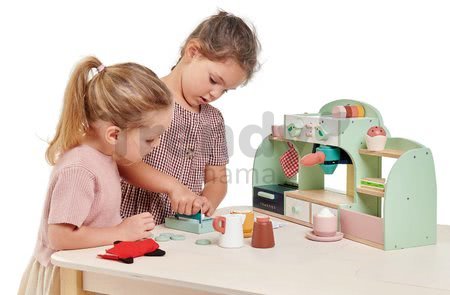 Drevená platobná brána Play Pay pack Tender Leaf Toys s peňaženkou a karty s mincami
