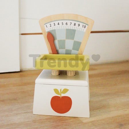 Drevená váha Market Scales Tender Leaf Toys na váženie potravín