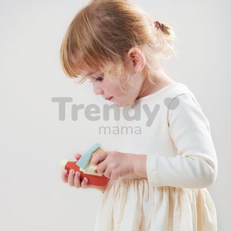 Drevený platobný terminál General Stores Till Tender Leaf toys so skenerom a doplnkami