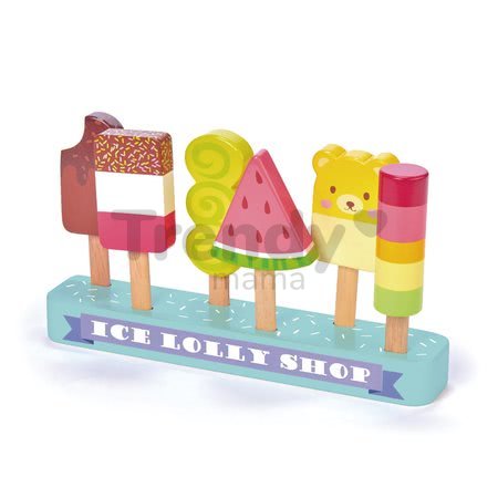 Drevené nanuky Ice Lolly Shop Tender Leaf Toys 6 druhov na stojane