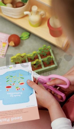 Drevené záhradkárstvo Garden Centre Tender Leaf Toys s vtáčou búdkou náradím a kvetináčmi