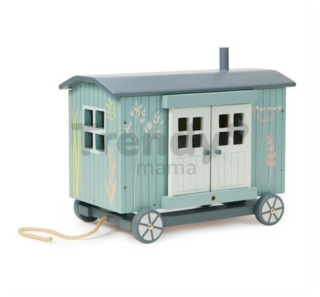 Drevená chatka pre myšičky Secret Meadow Shepherds Hut Tender Leaf Toys z rozprávky Merrywood Tales s 3 figúrkami