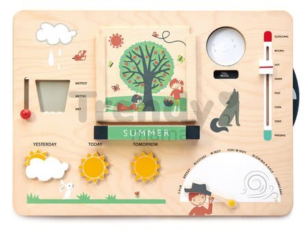 Drevená meteorologická stanica Weather Watch Tender Leaf Toys s drevenými pohľadnicami