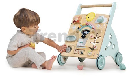 Drevené chodítko 4 ročné obdobia Sunshine Baby Activity Walker Tender Leaf Toys s predpoveďou počasia od 18 mes