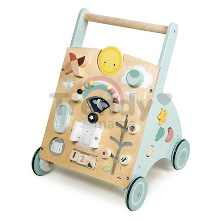 Drevené chodítko 4 ročné obdobia Sunshine Baby Activity Walker Tender Leaf Toys s predpoveďou počasia od 18 mes