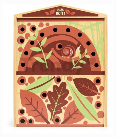 Drevený hotel pre hmyz The Bug Hotel Tender Leaf Toys 13 druhov hmyzu s názvami