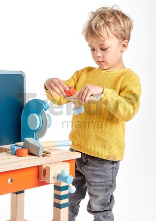 Drevená pracovná dielňa TenderLeaf Tool Bench Tender Leaf Toys s náradím, 18 doplnkov