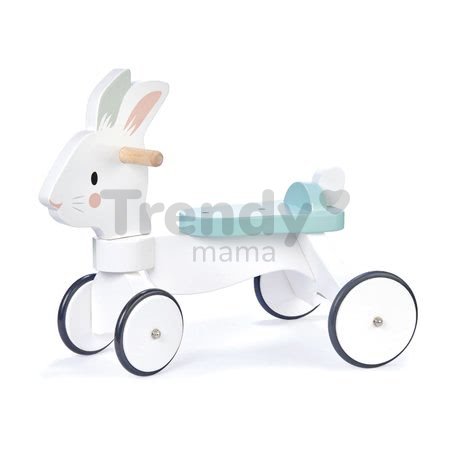 Drevené odrážadlo bežiaci zajac Running Rabbit Ride on Tender Leaf Toys s funkčným predným riadením od 18 mes