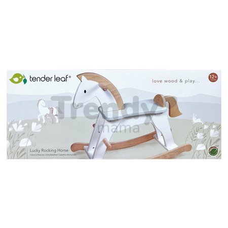 Drevený hojdací koník Lucky Rocking Horse Tender Leaf Toys klasická hračka od 12 mes