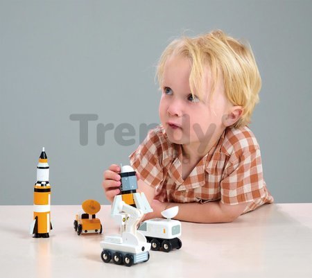 Drevené vesmírne vozidlá Space Voyager Set Tender Leaf Toys 5 druhov