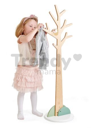 Drevený vešiak strom s konármi Forest Coat Stand Tender Leaf Toys s vtáčím hniezdom