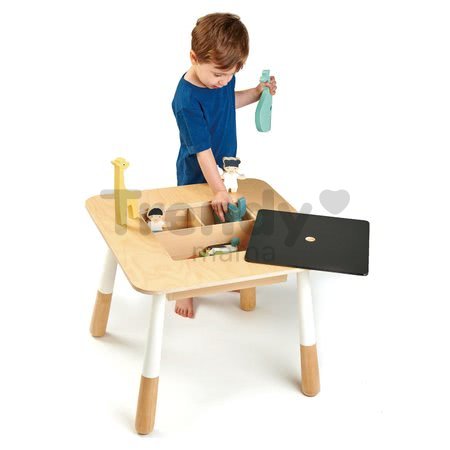 Drevený stôl pre deti Forest Table Tender Leaf Toys s úložným priestorom